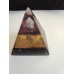Подарък за новодомци - Оргонит пирамида за защита и късмет с пойнтер аметист размер XL