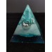 Луксозен Подарък за новодомци - Оргонит пирамида с пойнтер тюркоаз за щастие и защита размер XL