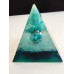 Луксозен Подарък за новодомци - Оргонит пирамида с пойнтер тюркоаз за щастие и защита размер XL