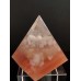 Подарък за ново жилище - Пирамида оргонит за любов с розов кварц и кристал размер L