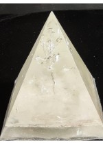 Подарък за ново жилище - Пирамида оргонит Дървото на живота с планински кристал размер L