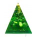 Подарък за нов дом - Пирамида оргонит за пари с нефрит оливин малахит - дървото на парите размер XL