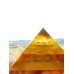  Оргонит пирамида за Пари и късмет в Нов дом с цитрин и Яспис Gold Energy размер XXXL