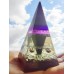 Висока пирамида оргонит Пентакъл за неутрализиране на вредни влияния и привличане на късмет "Reverse Magic"