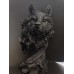 Статуя вълк - красив подарък за мъж и ефектна украса за дом и кабинет модел Black Wolf